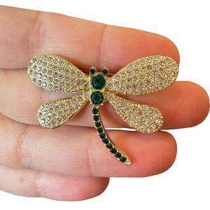 Vintage Jewelry Dragonfly Brooch Dragonfly Pin